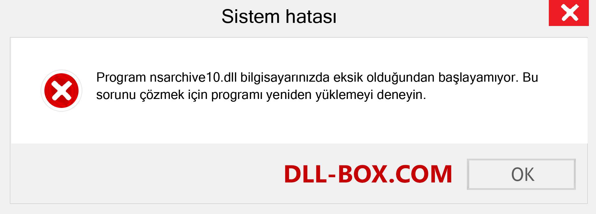 nsarchive10.dll dosyası eksik mi? Windows 7, 8, 10 için İndirin - Windows'ta nsarchive10 dll Eksik Hatasını Düzeltin, fotoğraflar, resimler